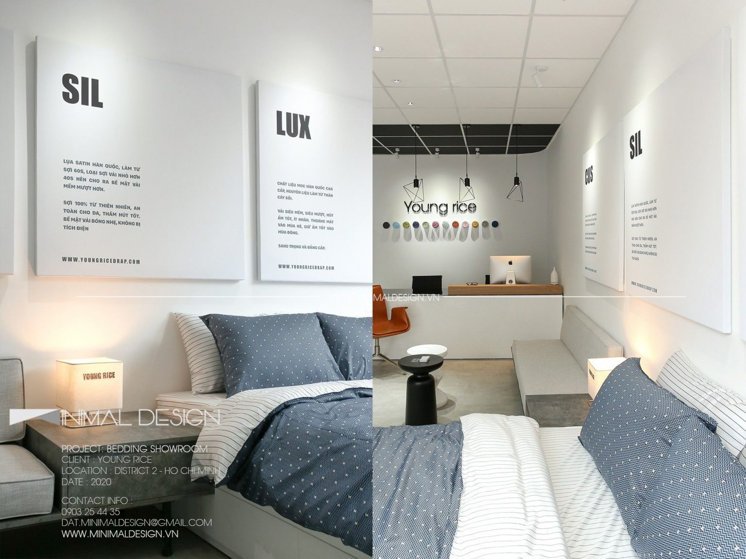 Model Rice Shoroom Showroom YOUNG RICE - Minimal Design