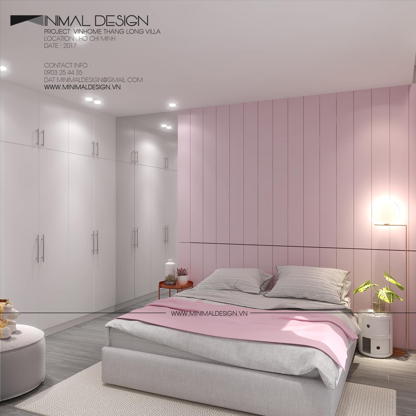 phòng ngủ phong cách Minimalism