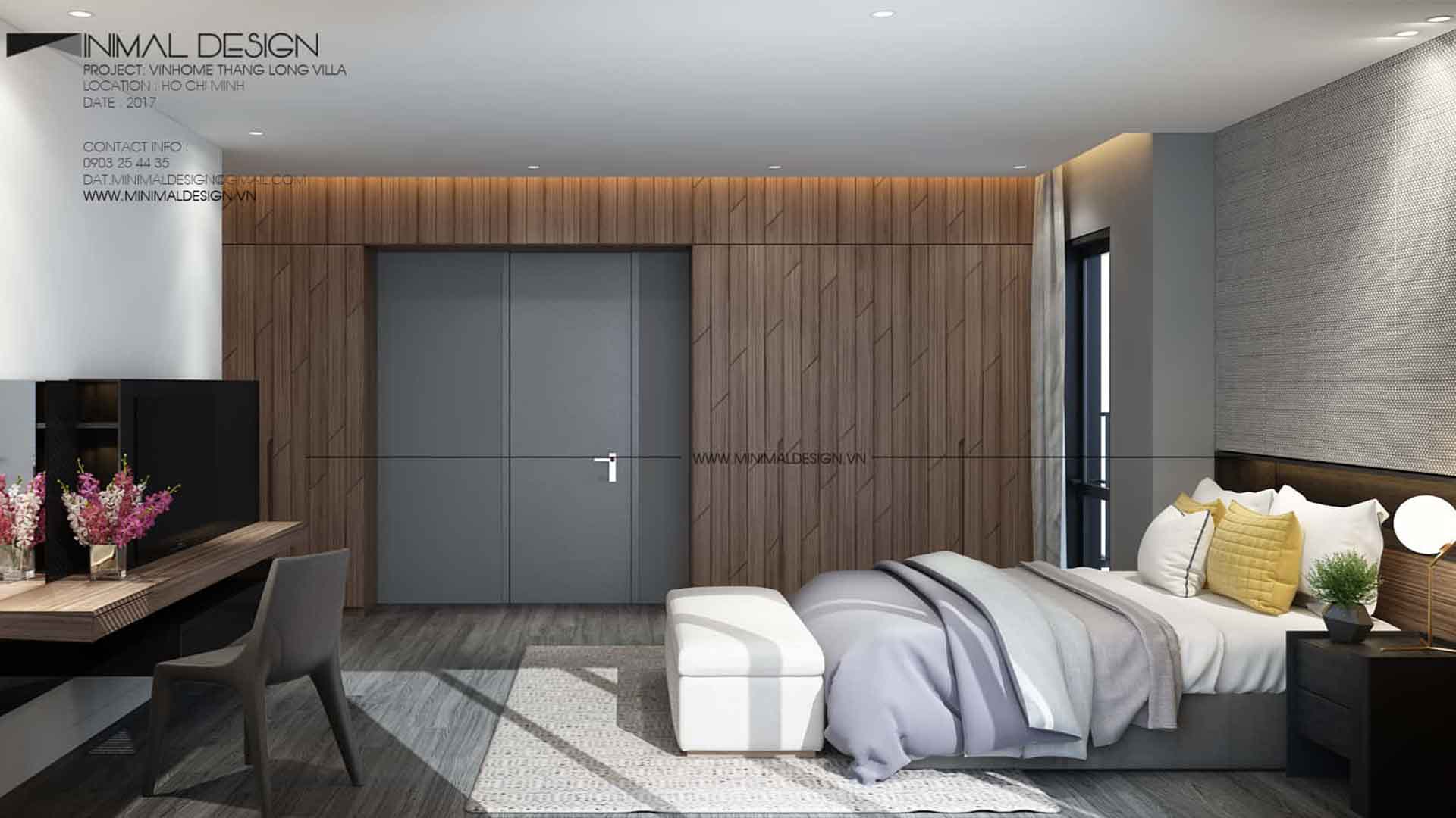 phòng ngủ phong cách Minimalism