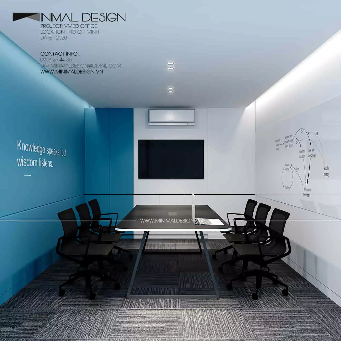 Công ty chuyên thiết kế thi công văn phòng Minimal Design với nhiều năm kinh nghiệm trong thiết kế nội thất văn phòng đã tạo ấn tượng với nhiều dự án thành công rực rỡ. Đưa phong cách tối giản vào trong không gian làm việc đã mang lại hiệu quả cao trong việc nâng cao tinh thần nhân viên