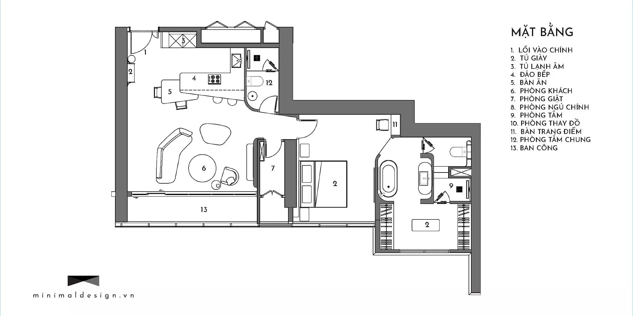 Bố trí nội thất căn hộ tối giản như thế nào để tạo nên không gian sống sang trọng và tối ưu diện tích