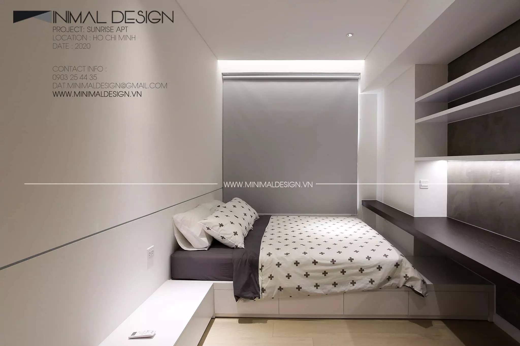 Thiết kế phòng ngủ tối giản đẹp và sang trọng rất được ưa chuộng bởi vẻ đẹp tinh giản, nhẹ nhàng, thông thoáng và đầy tiện nghi.