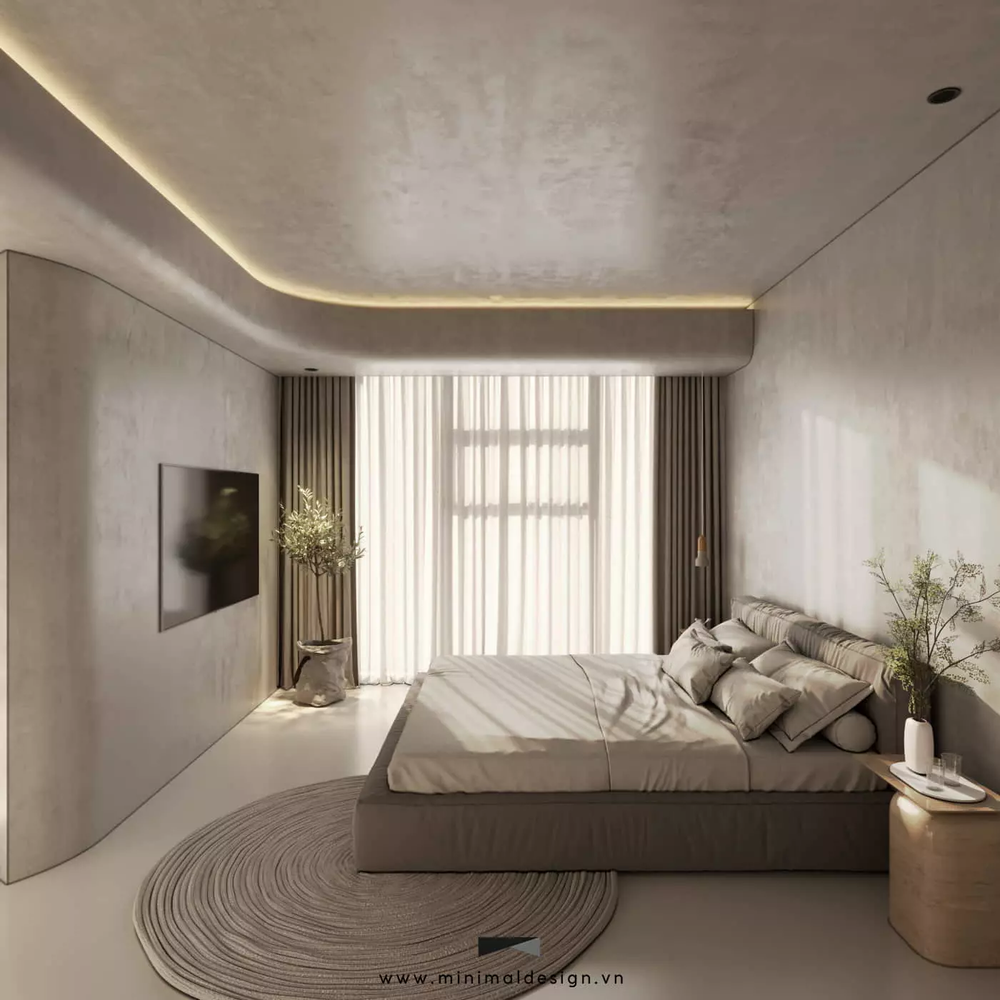 Thiết kế nội thất phòng ngủ đơn giản