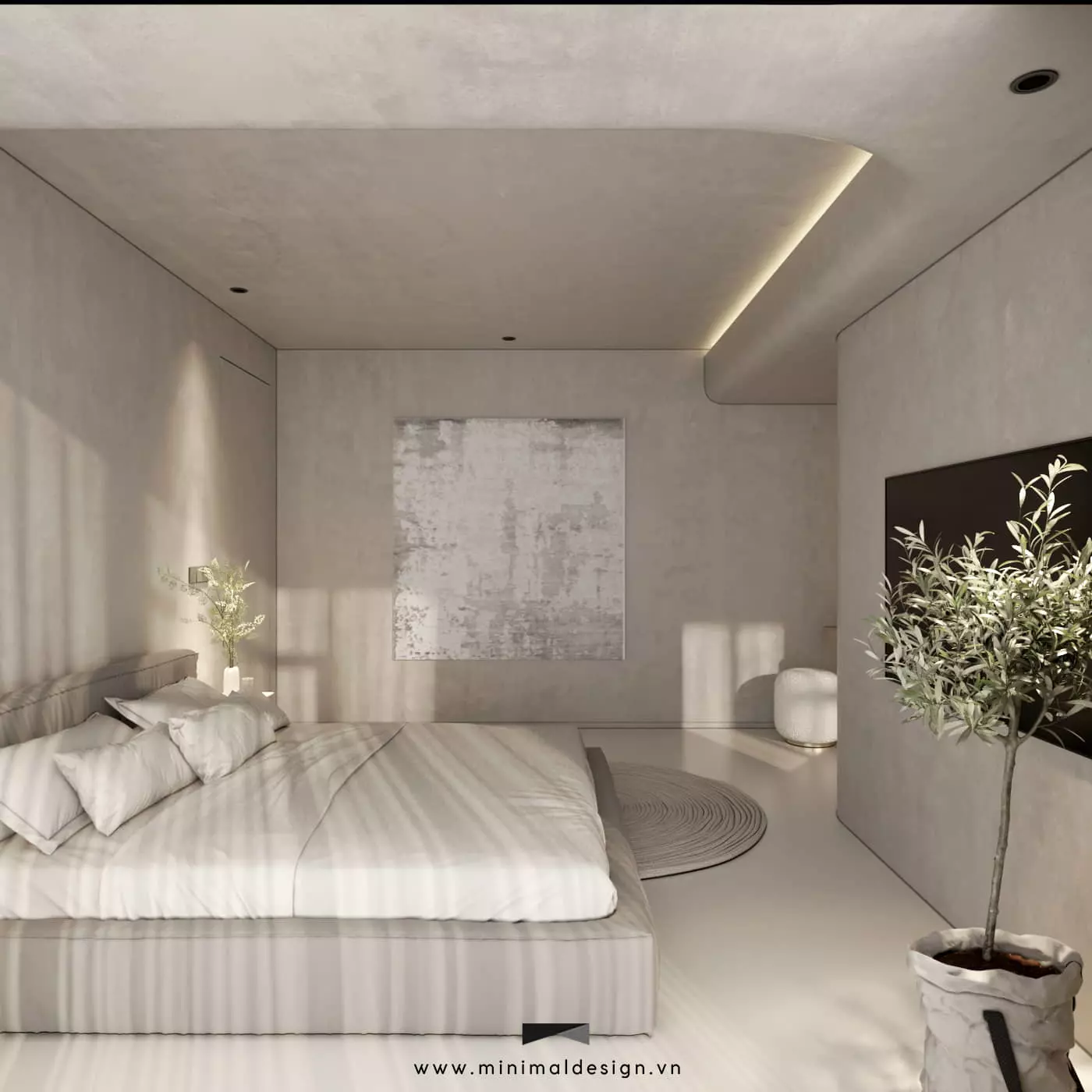 Thiết kế nội thất căn hộ 2 phòng ngủ với phong cách tối giản sẽ giúp không gian sống trở nên thông thoáng, nhẹ nhàng và đầy cảm xúc cá nhân