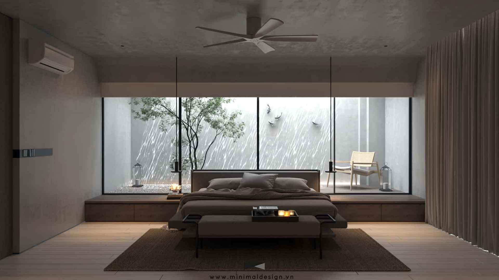 thiết kế nội thất phòng ngủ đơn giản