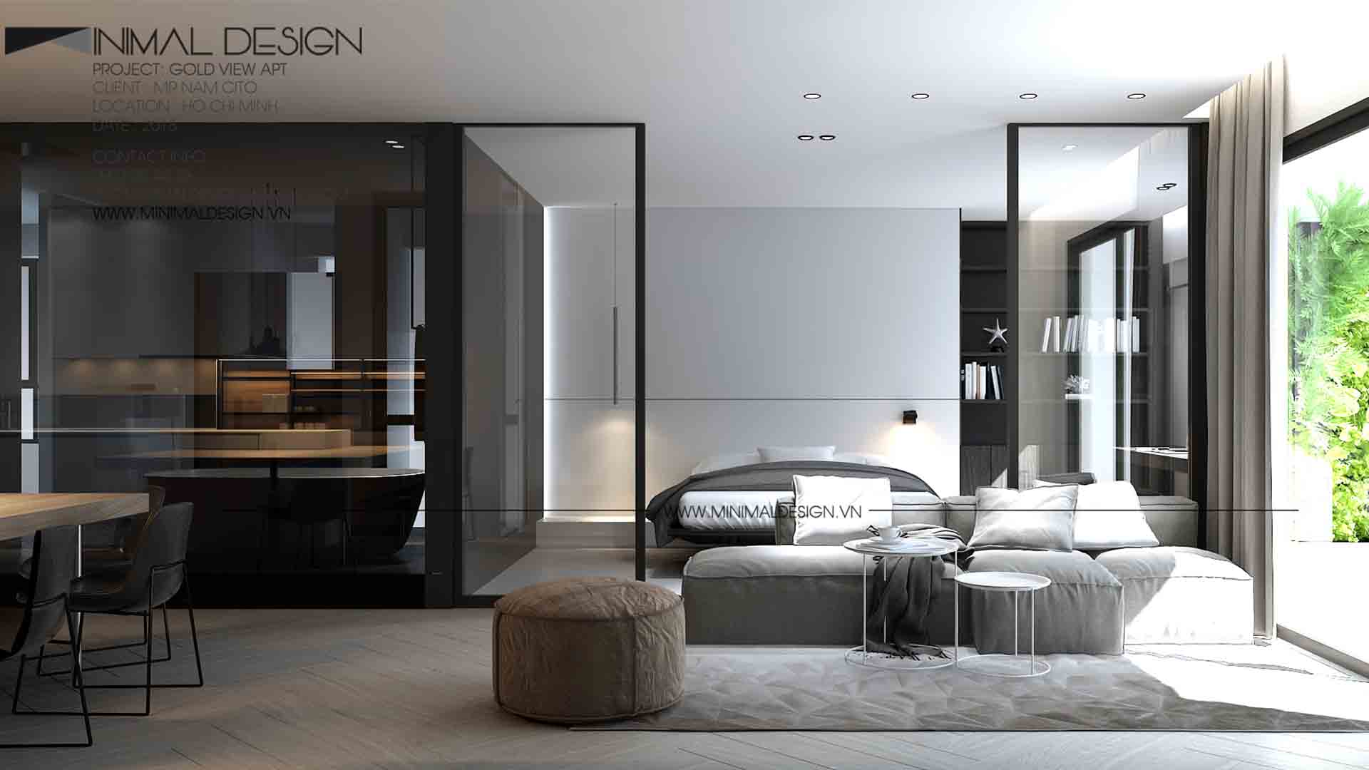 thiết kế thi công nội thất tối giản