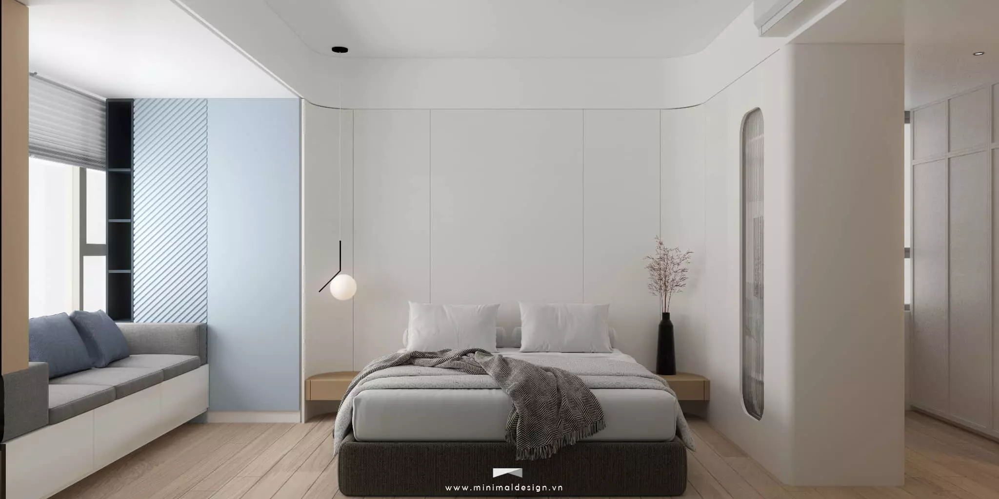 decor phòng ngủ tối giản