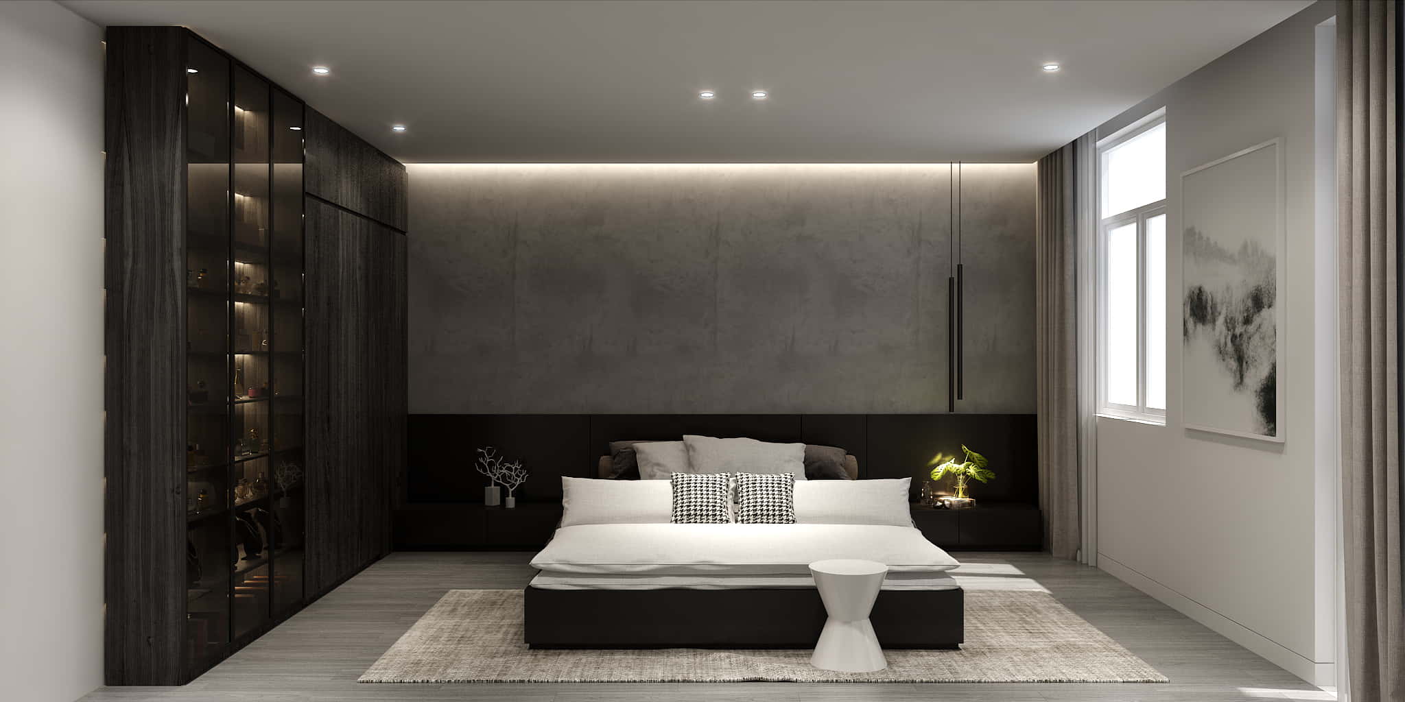 Thiết kế phòng ngủ tối giản