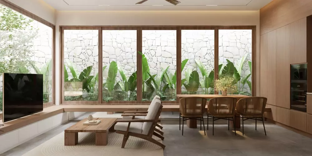 phong cách nội thất tối giản cho phòng khách