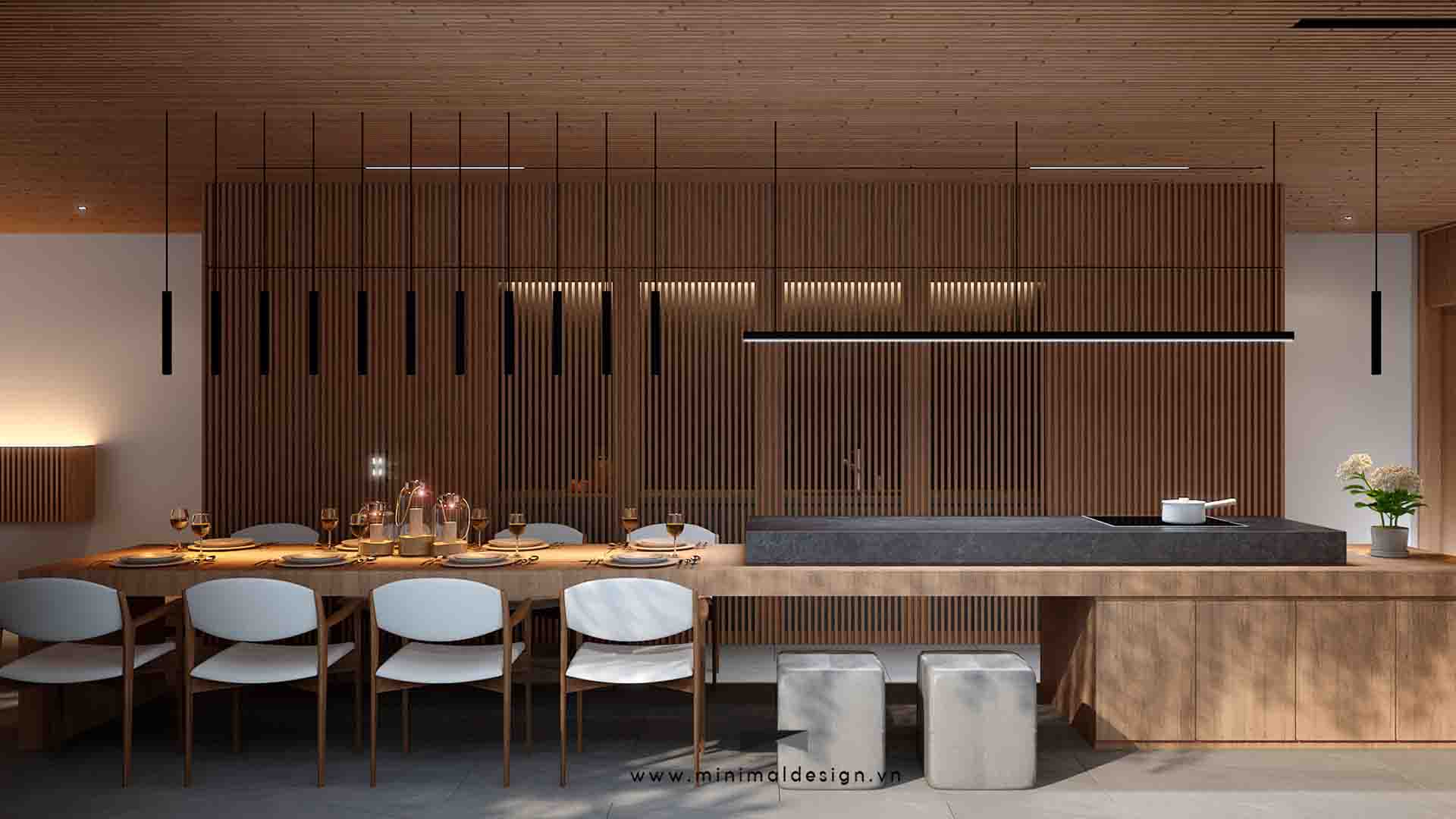 thiết kế nội thất biệt thự liền kề