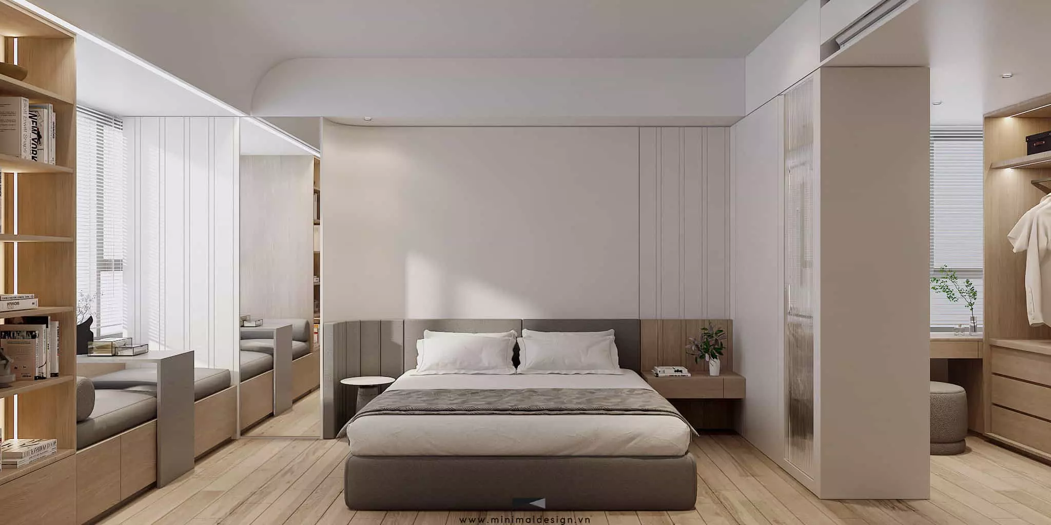 decor phòng ngủ tối giản