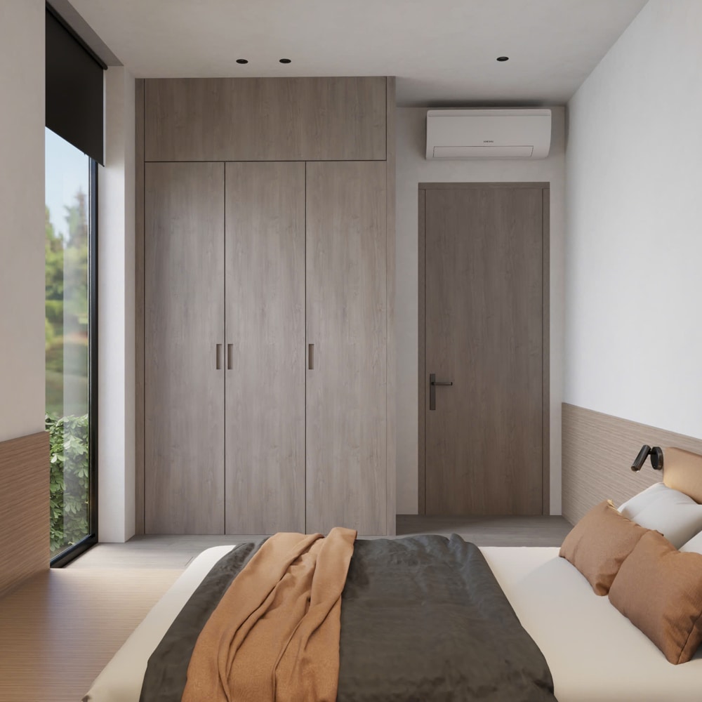 decor phòng ngủ tối giản nhỏ