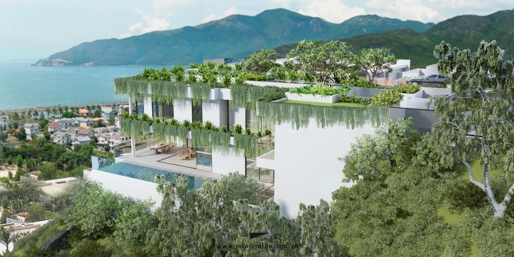 Thiết kế xanh Biophilic Design trong nội thất biệt thự hiện đại