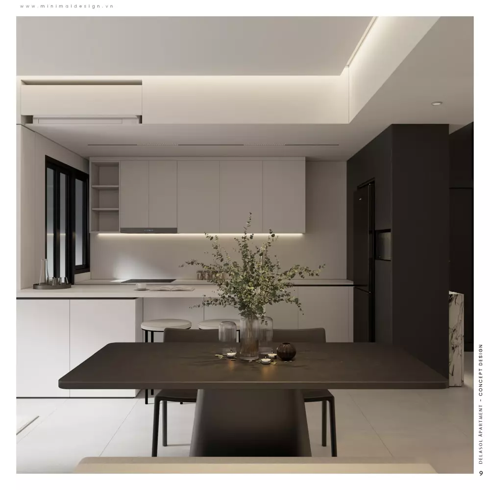 phong cách nội thất Minimalist và Modern thoải mái và tiện nghi