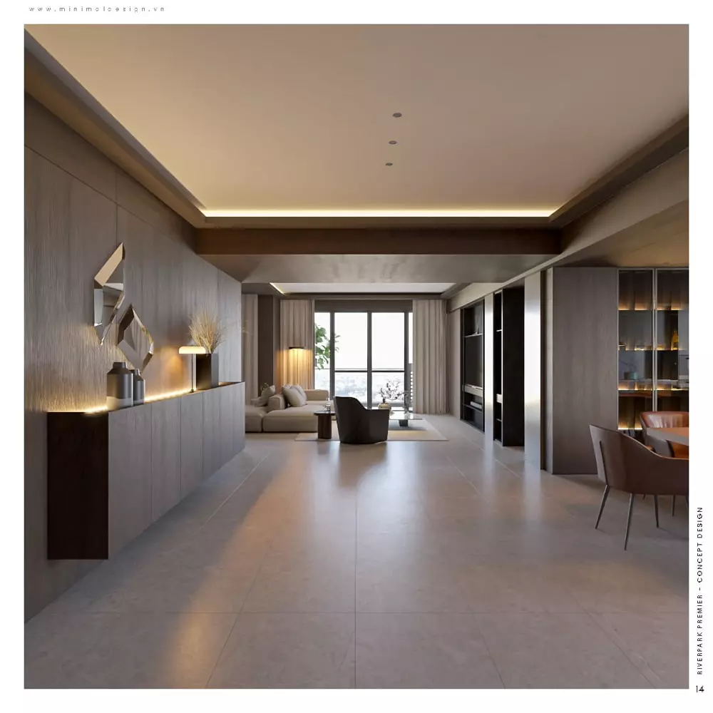 thiết kế chung cư cao cấp 3 phòng ngủ