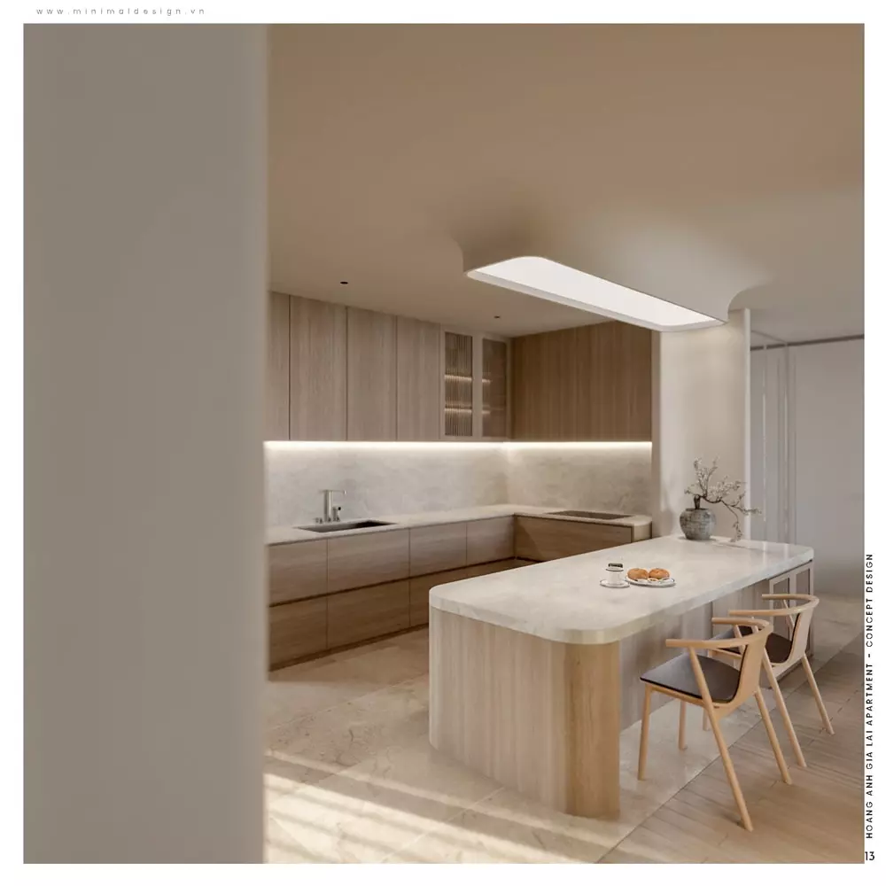 thiết kế chung cư tối giản hiện đại