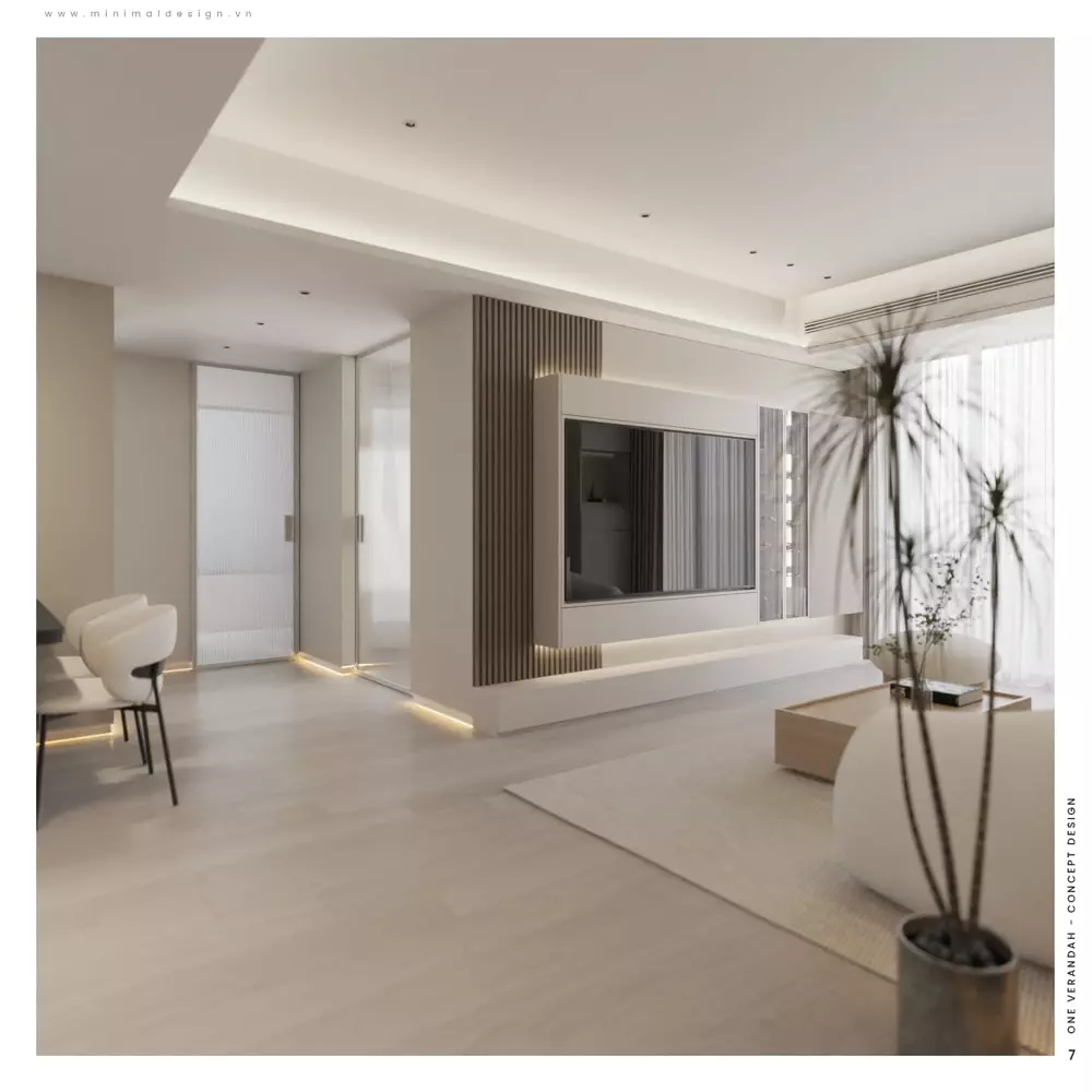 thiết kế chung cư tối giản hiện đại