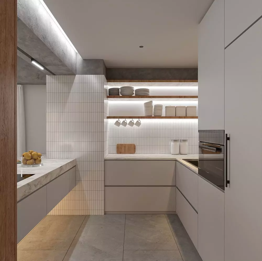 Thiết kế căn hộ 60m2 phong cách tối giản