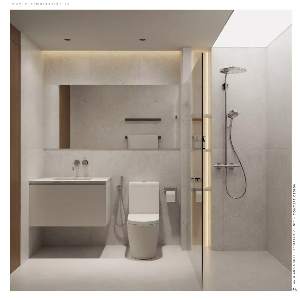 Thiết kế căn hộ 60m2 phong cách tối giản