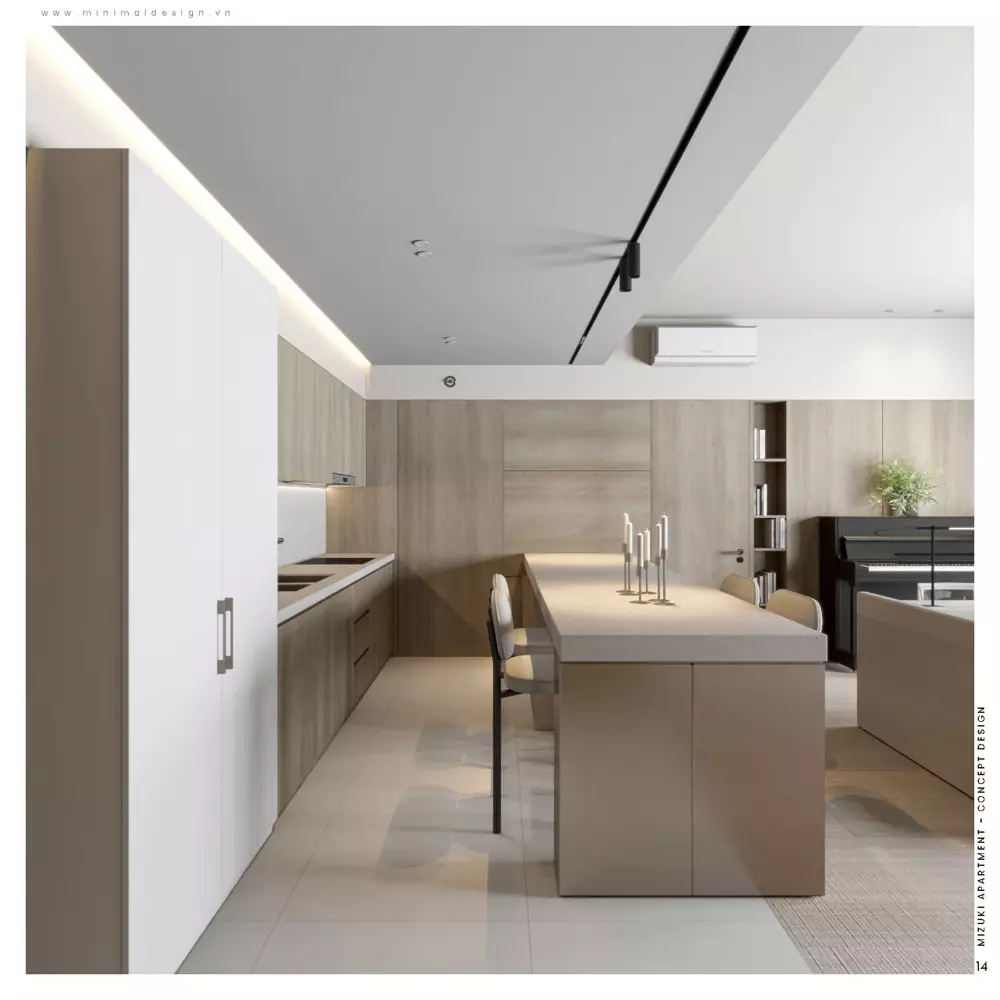 thiết kế căn hộ 100m2 3 phòng ngủ phong cách sang trọng