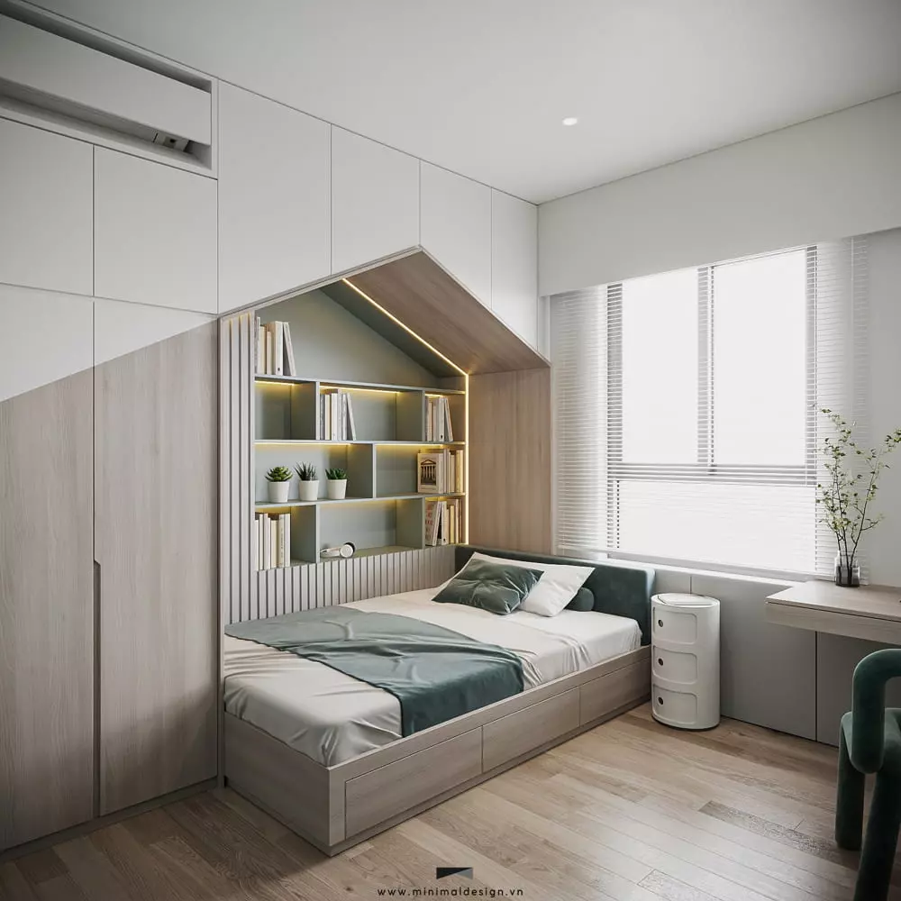 thiết kế căn hộ 4 phòng ngủ