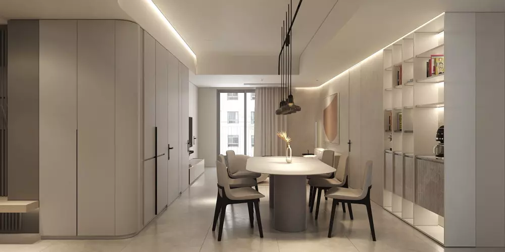thiết kế căn hộ 4 phòng ngủ
