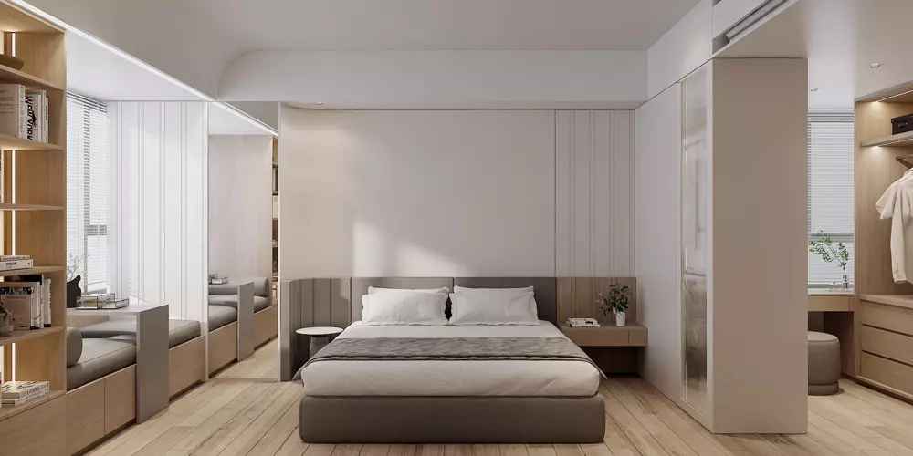 thiết kế căn hộ 4 phòng ngủ