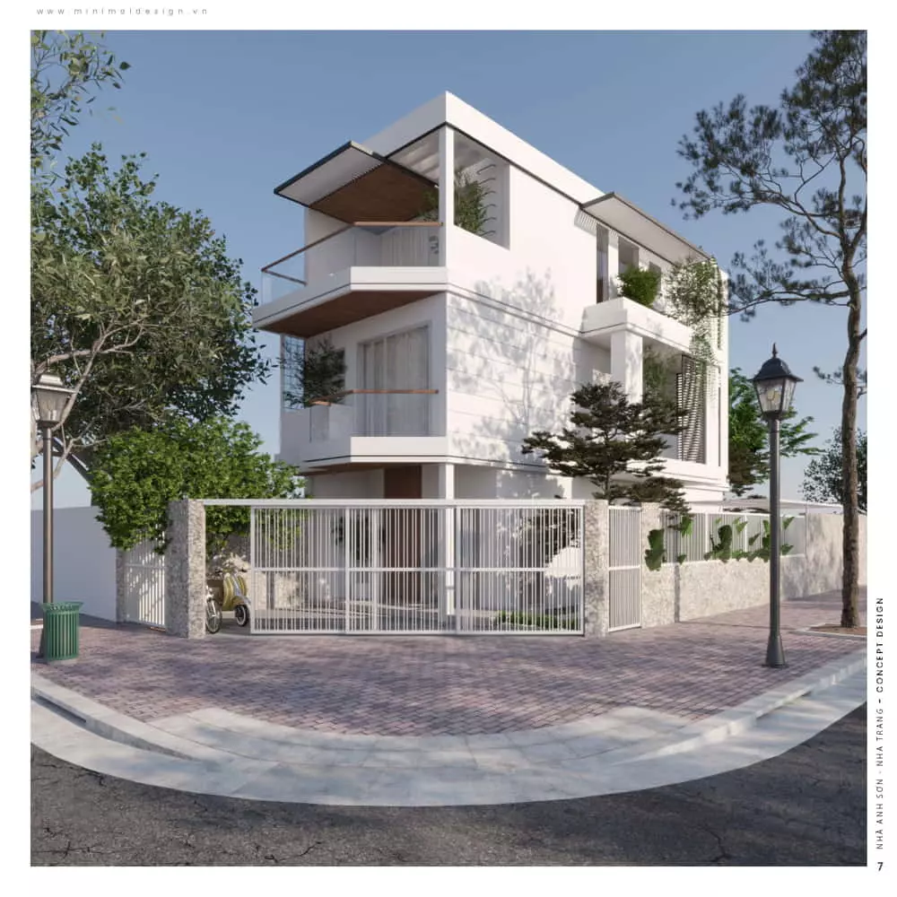 thiết kế nhà phố 5x20 hiện đại