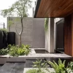 thiết kế sân trước nhà phố