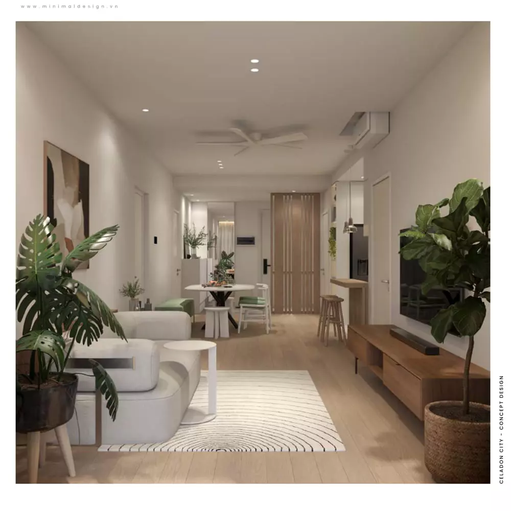 thiết kế nội thất chung cư scandinavian