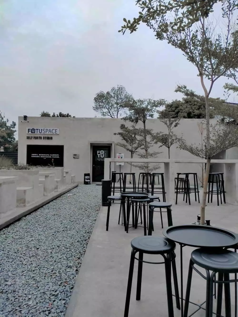thiết kế quán cafe không gian mở