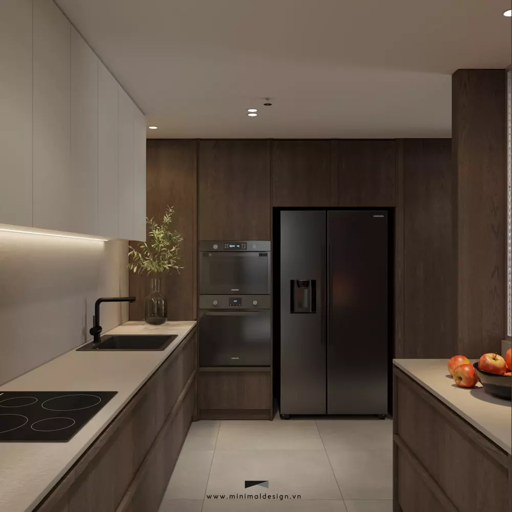 thiết kế thi công nội thất căn hộ màu sắc trung tính