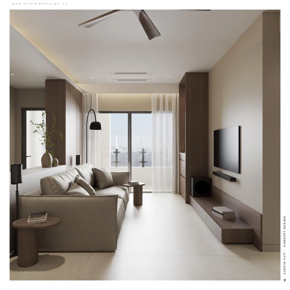 Đơn vị thiết kế thi công nội thất căn hộ trọn gói Minimal Design
