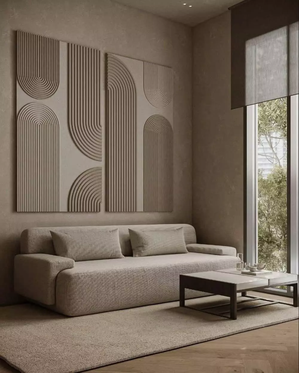 cách treo tranh phòng khách