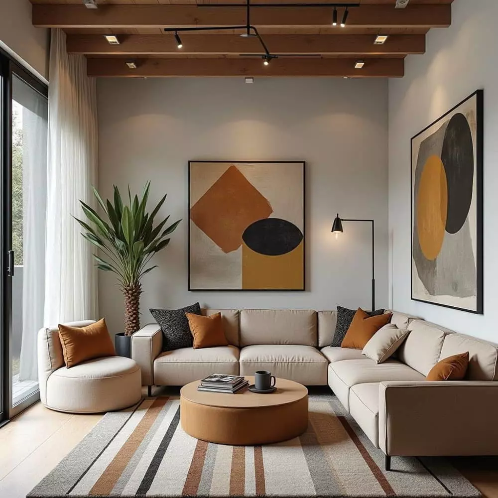 cách treo tranh phòng khách