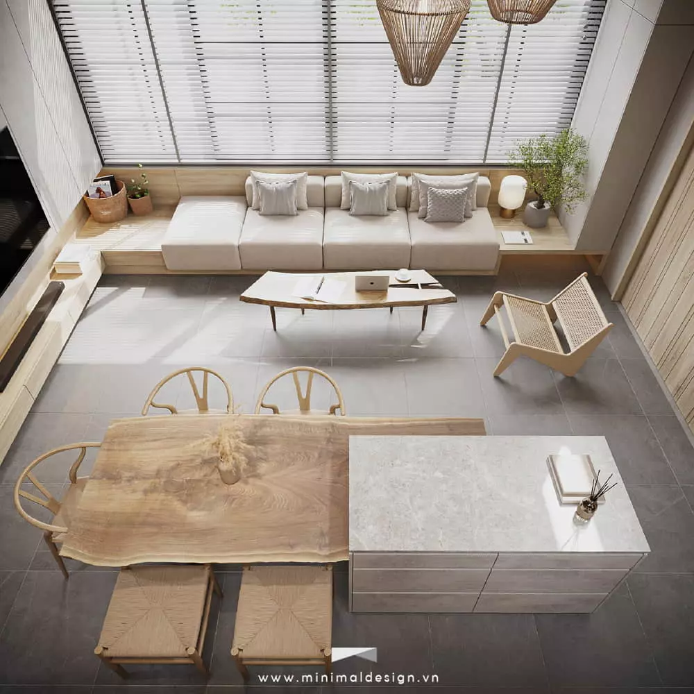 thiết kế nội thất nhà phố 3 tầng