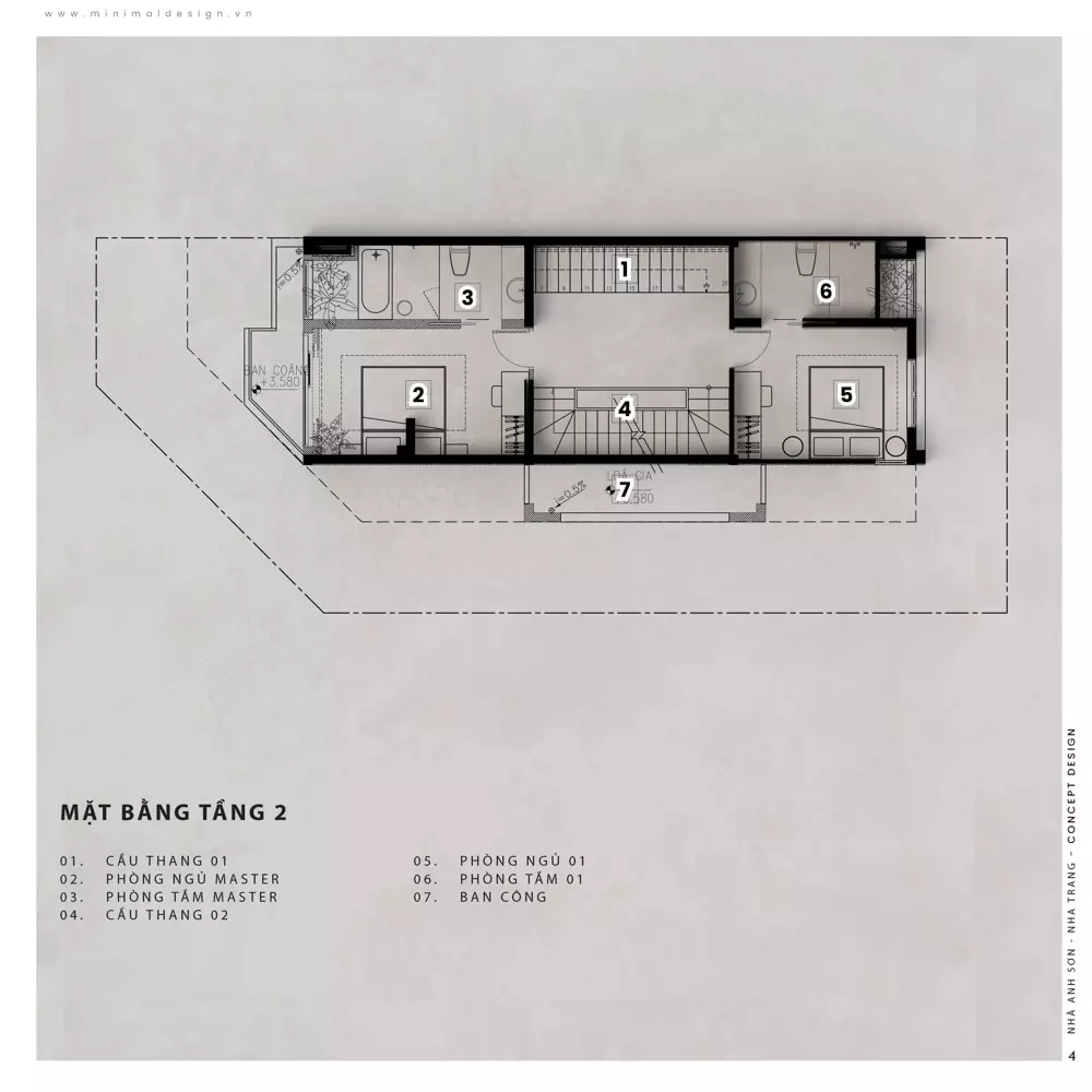 thiết kế nội thất nhà phố  3 tầng