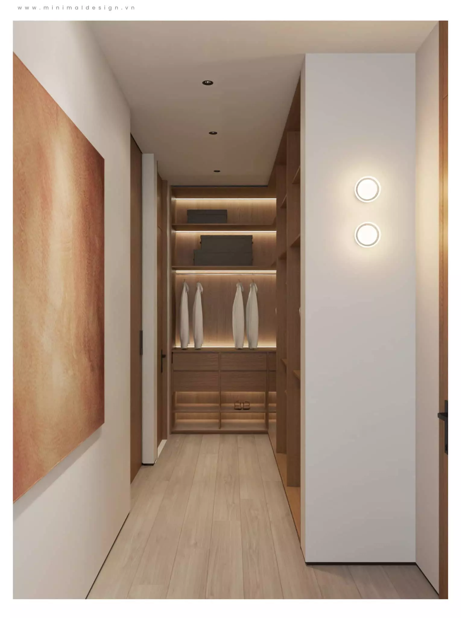 thiết kế phòng thay đồ