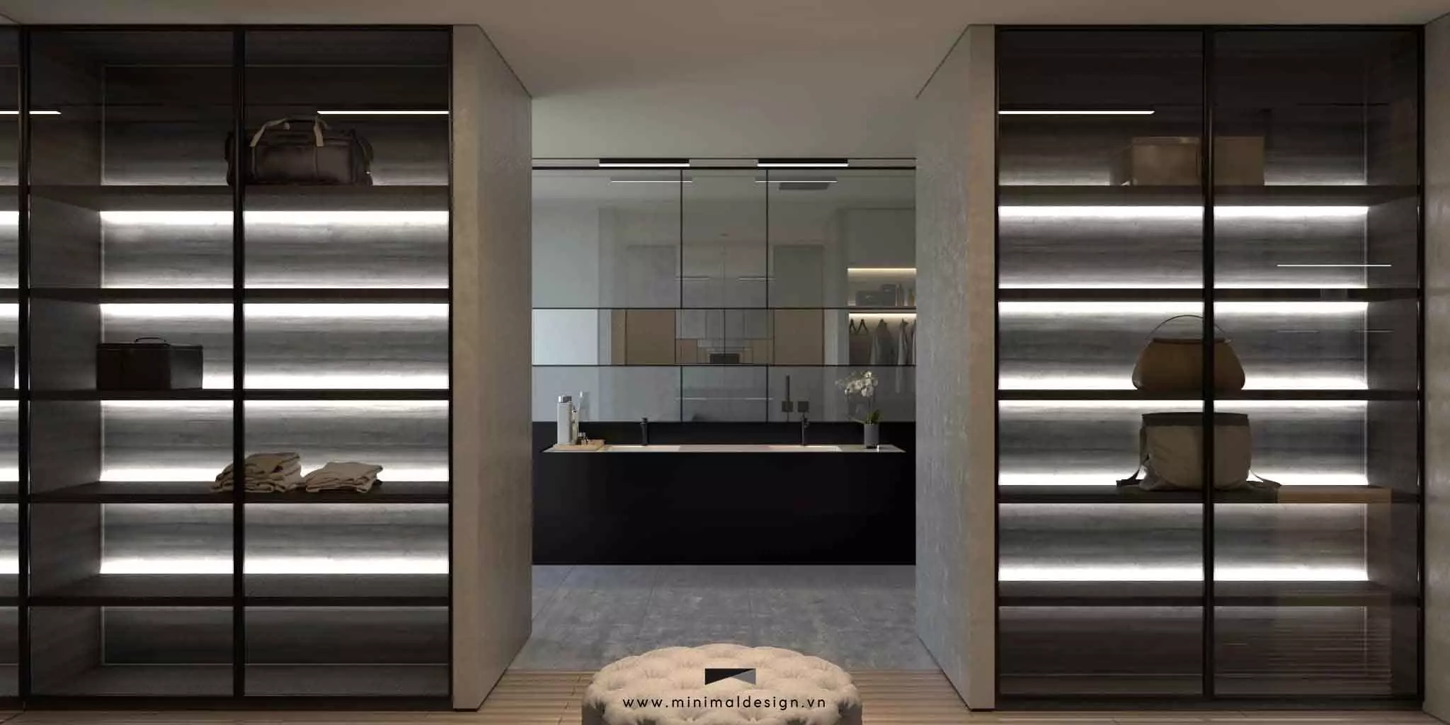 thiết kế phòng thay đồ