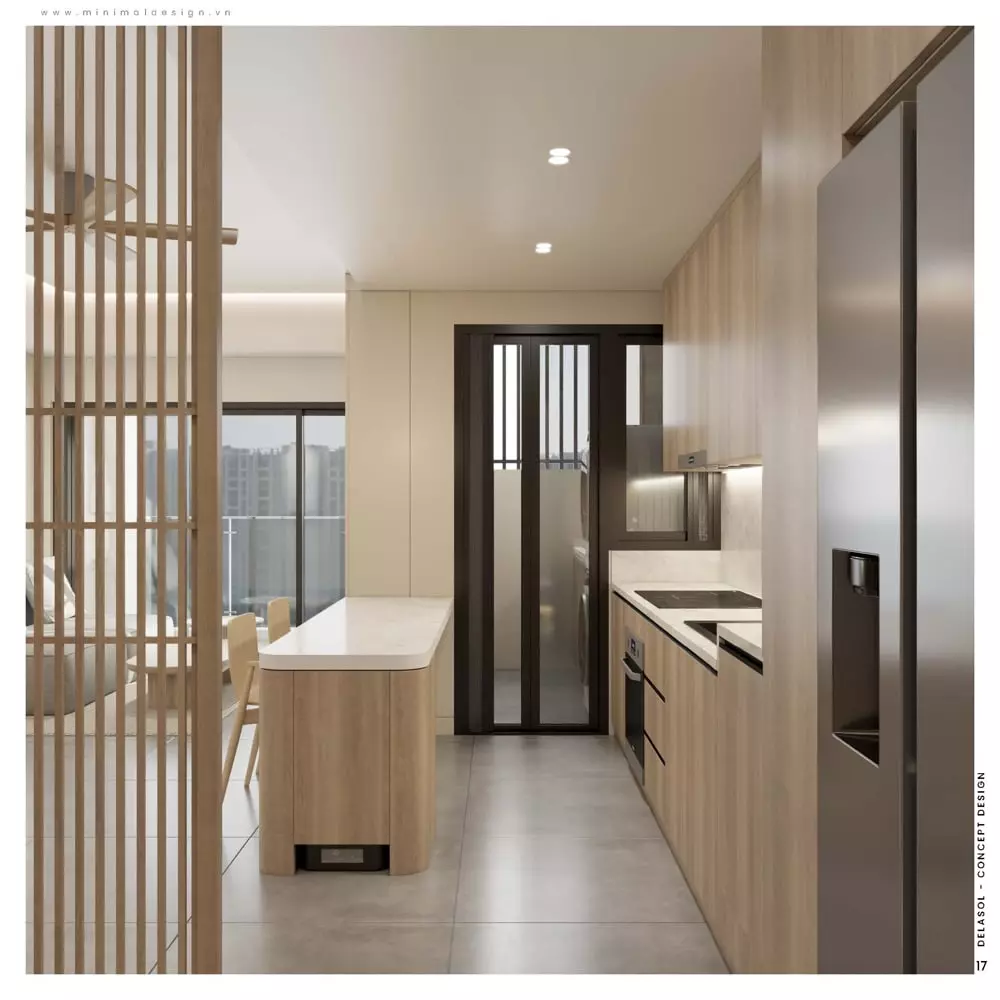 thiết kế căn hộ 2 phòng ngủ