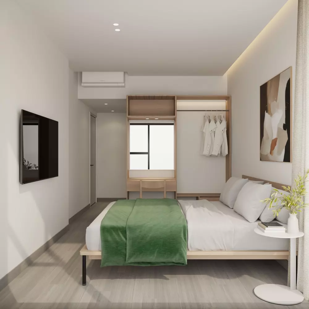 thiết kế căn hộ 2 phòng ngủ