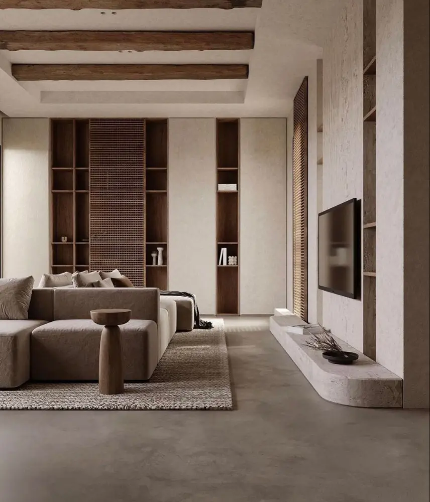 Thiết kế nhà phố tối giản Wabi Sabi với vẻ đẹp tự nhiên và bình dị