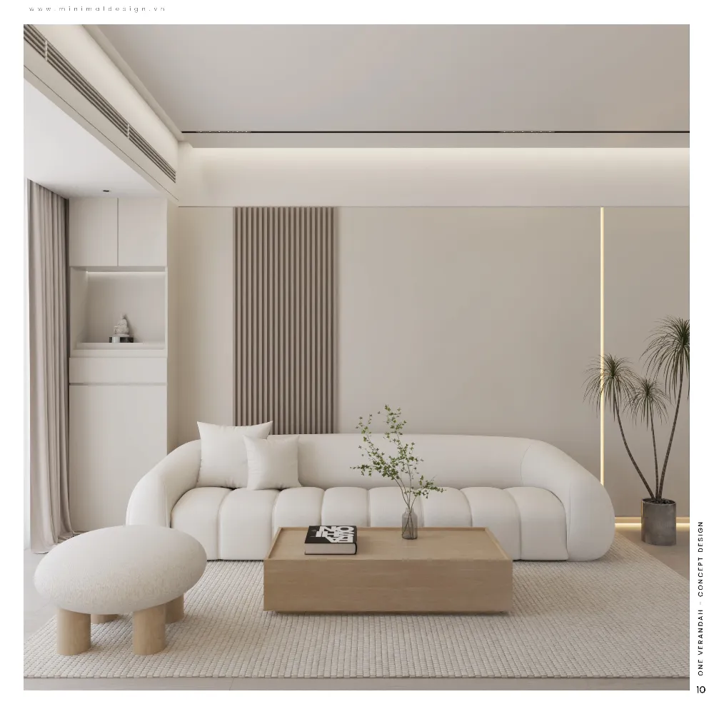 Mẫu nhà tối giản hiện đại mang lại cảm giác thoáng sáng và thư giãn