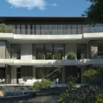 thiết kế villa tối giản xanh