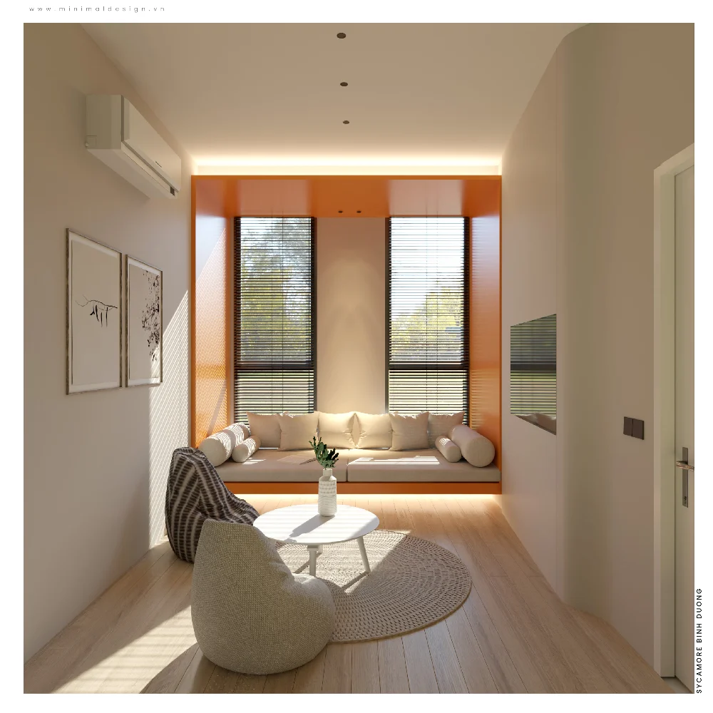 Phòng ngủ hai giường trong dự án Sycamore Bình Dương